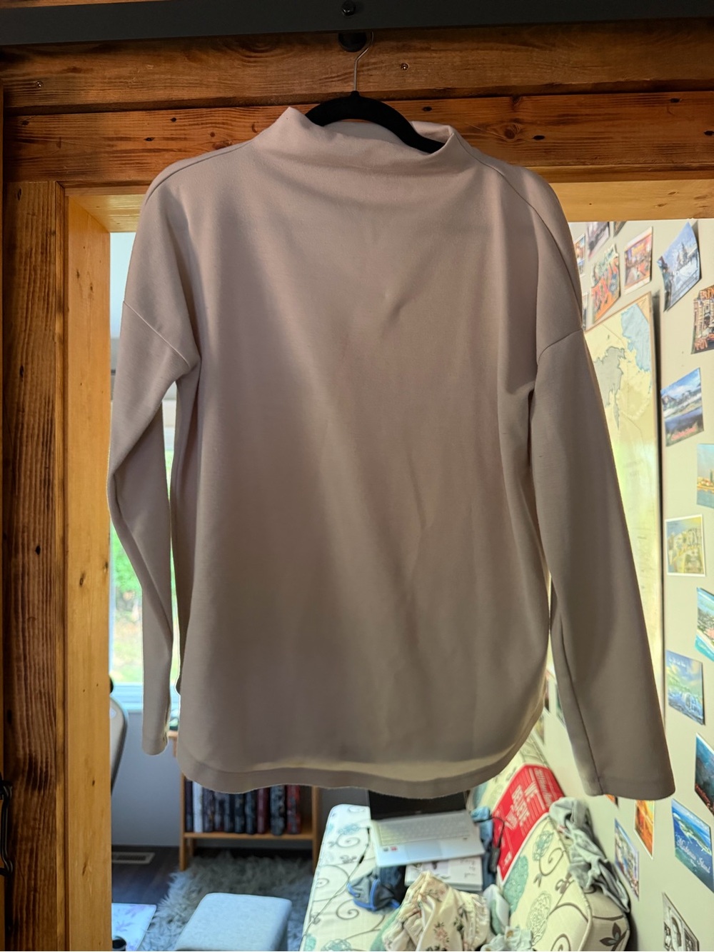 Cable & Gauge Mock Neck Sweater - Light Beige